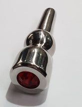 Glowstick Jewelled Ascending Penis Plug Ruby Gemmed